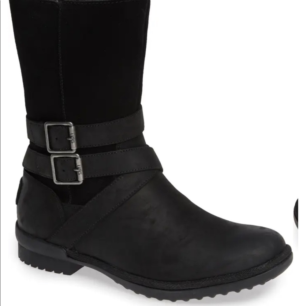 Ugg Size 8 Black Lorna Waterproof boots